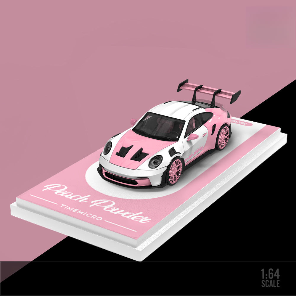 TimeMicro 1:64 Peach Pink Trailer Car Model Set