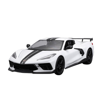 Maisto 1:24 2020 Chevrolet Corvette White Die Cast Car Model MODCOLS