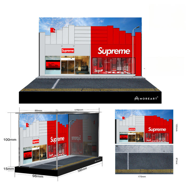 MoreArt 1:64 Supreme Scene Diorama with Trendy Figurines