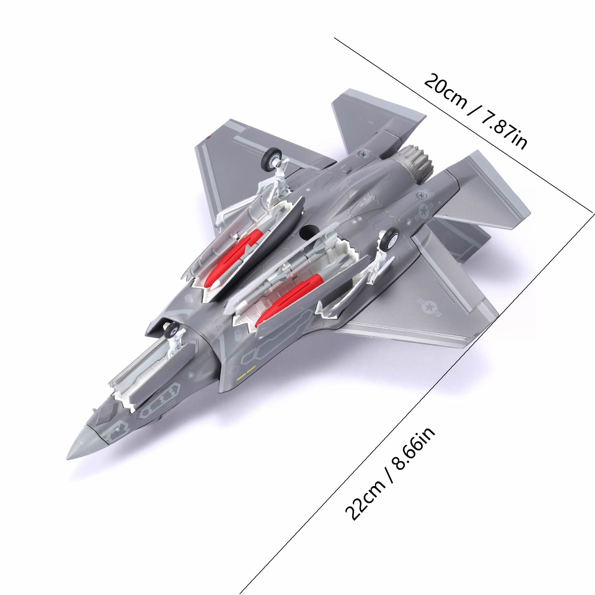 1/72 F-35A Lightning II Fighter Jet Die-cast Model