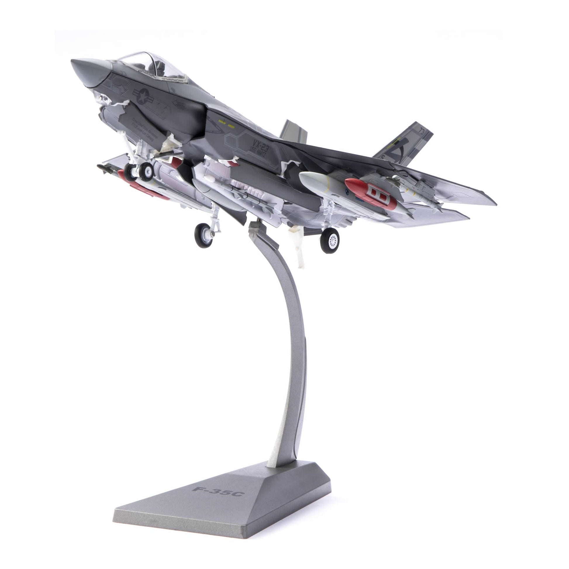 1/72 F-35C Lightning II Fighter Jet Die-cast Model – USN VX-23 No. 73