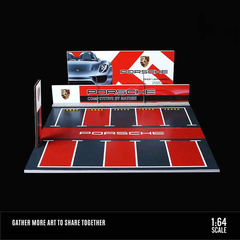 MoreArt 1:64 ADVAN & HKS Open-Air Parking Lot Diorama Model