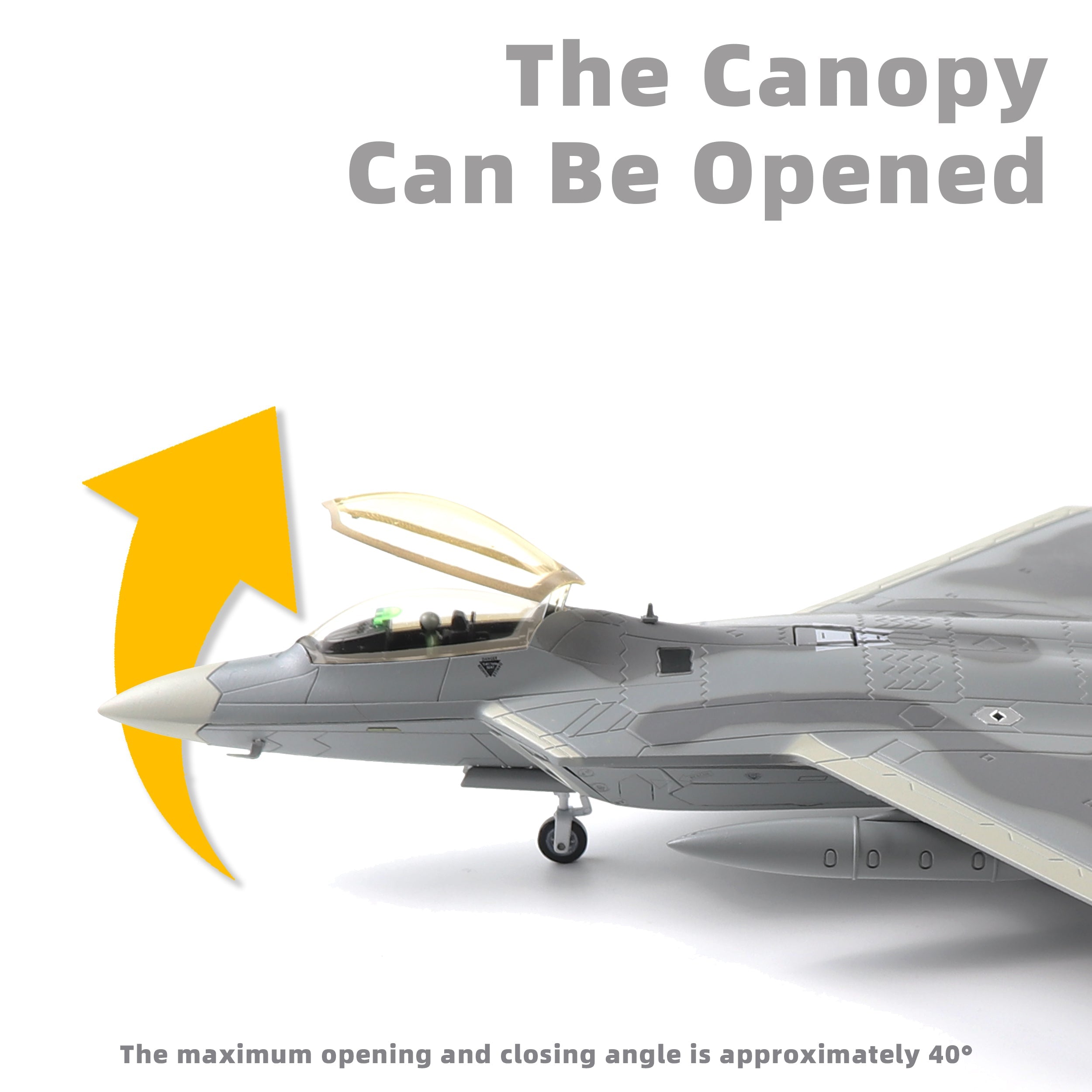 1/72 F-22 Raptor Die-cast Fighter Jet Model – 27th FS USAF