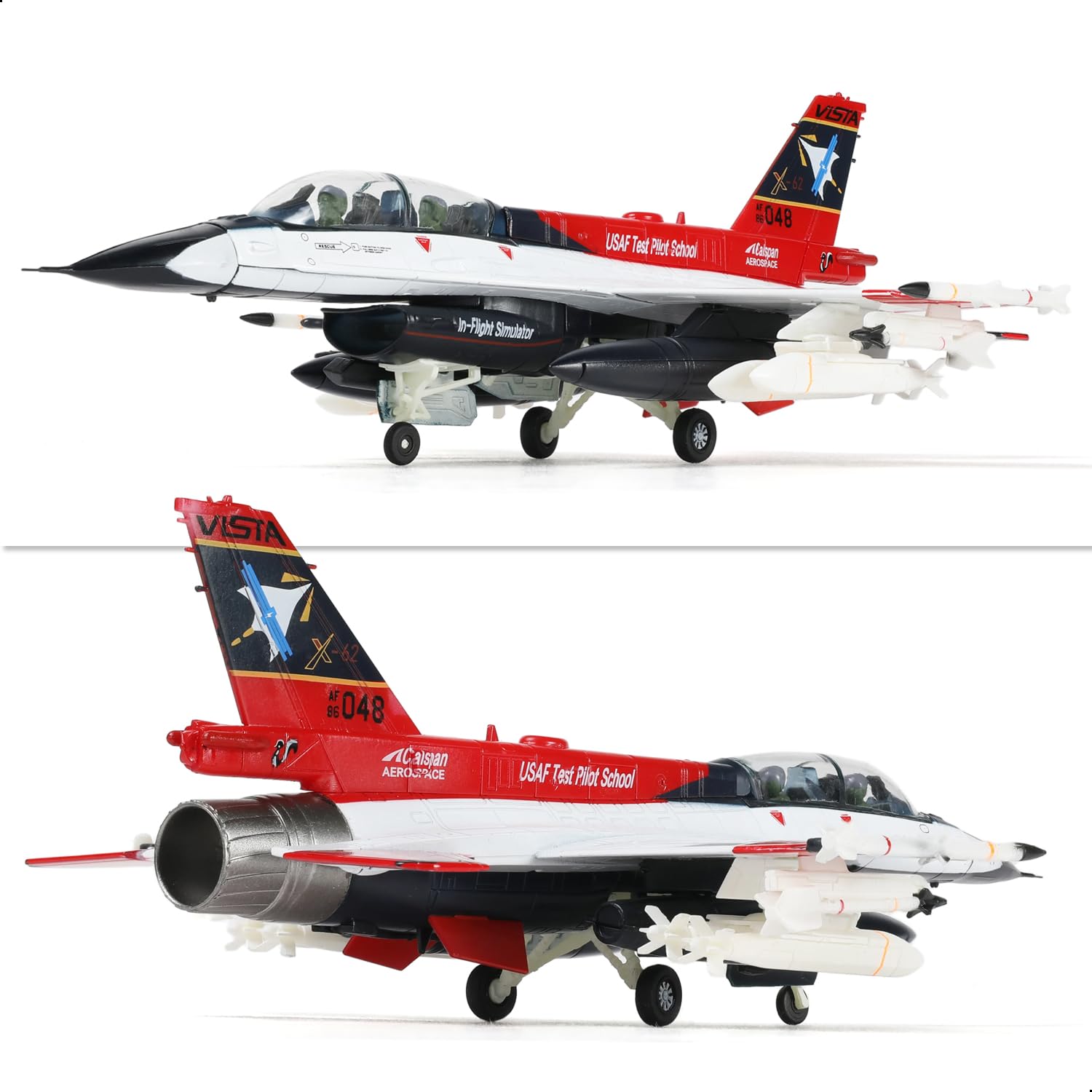 1/72 F-16D X-62 Vista Die-cast Fighter Jet Model – USAF Test Aircraft