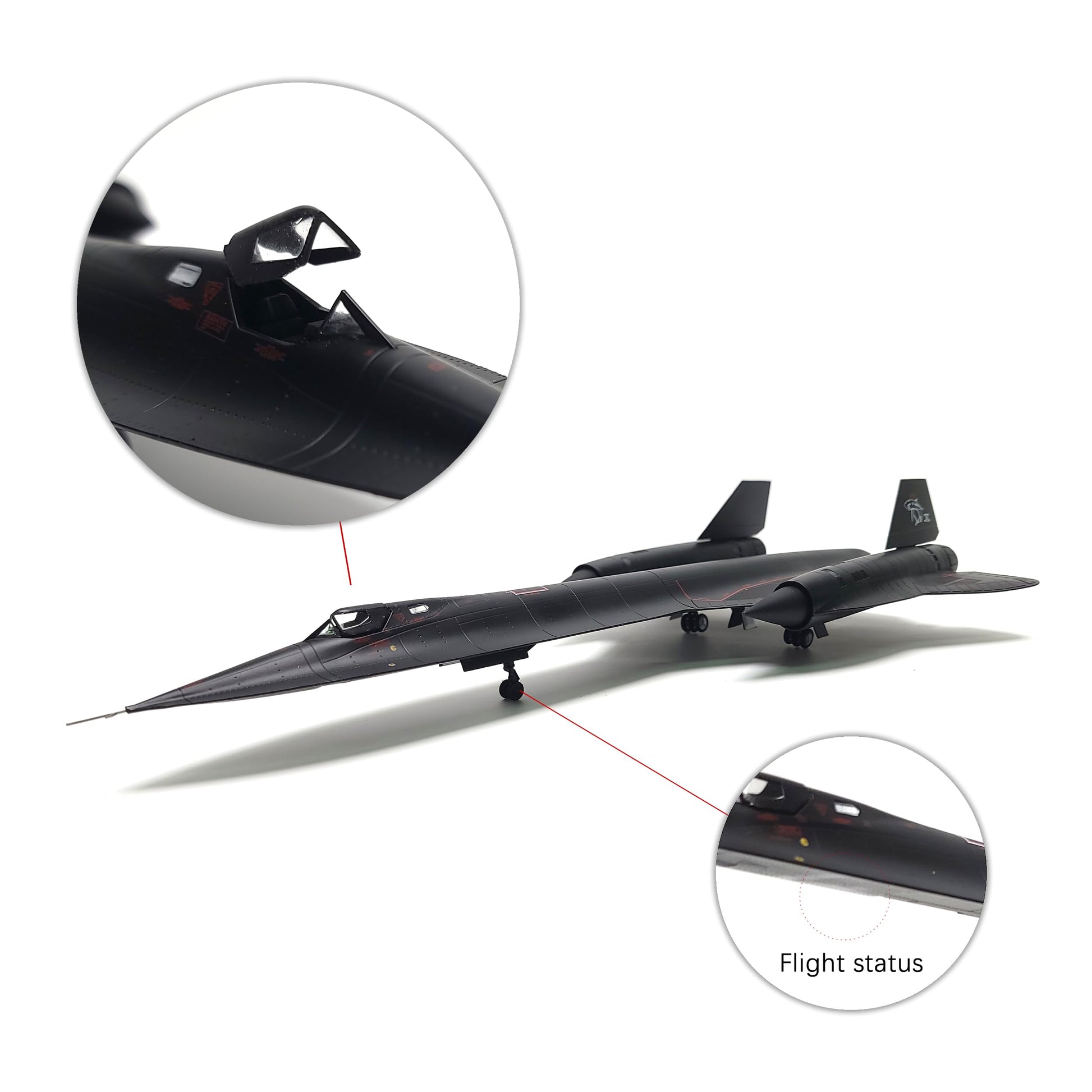 1/72 SR-71A Blackbird Die-cast Aircraft Model – Military Jet Collectible