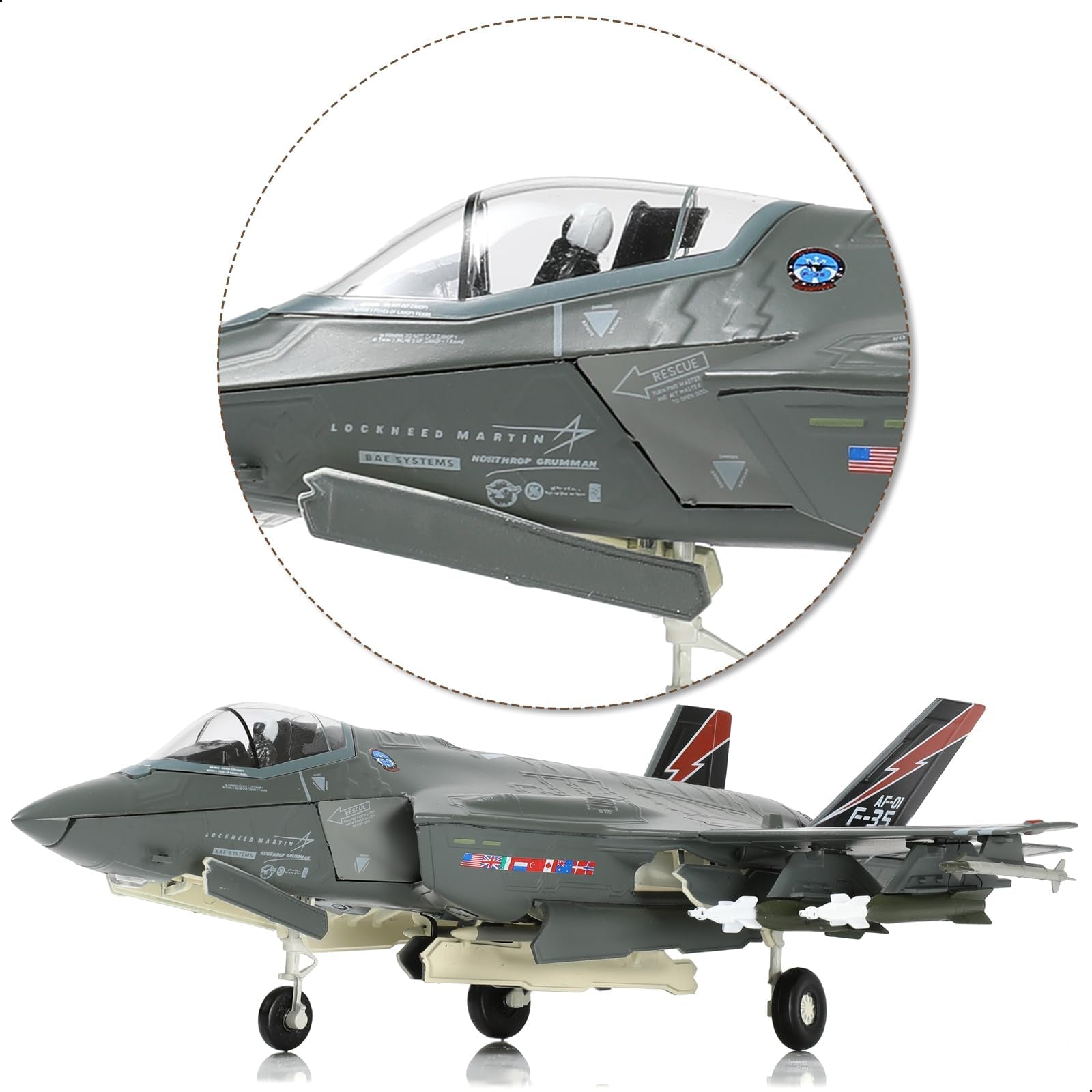 1/72 F-35A Lightning II AF-01 Beast Mode Die-cast Fighter Model