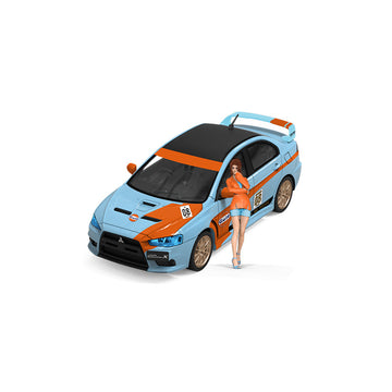 TimeMicro 1:64 Mitsubishi EVO X Gulf Livery Diecast Model MODCOLS