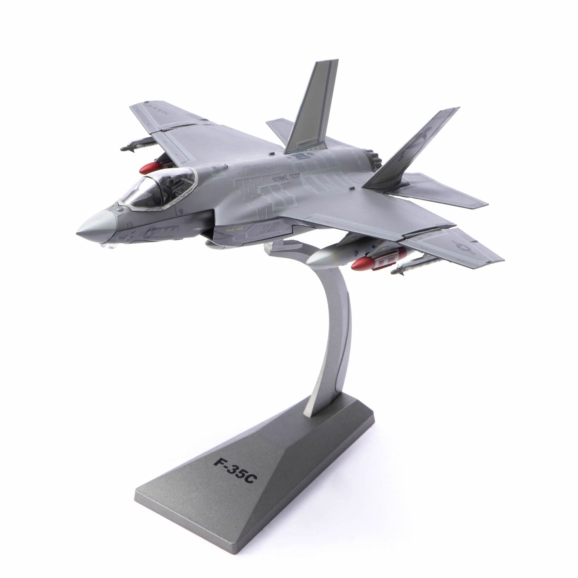 1/72 F-35C Lightning II Fighter Jet Die-cast Model – USN VX-23 No. 73
