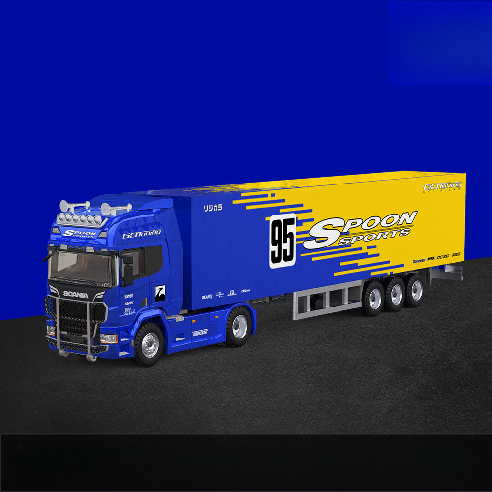 TimeMicro 1:64 Spoon Series Container Truck Set Diecast Model