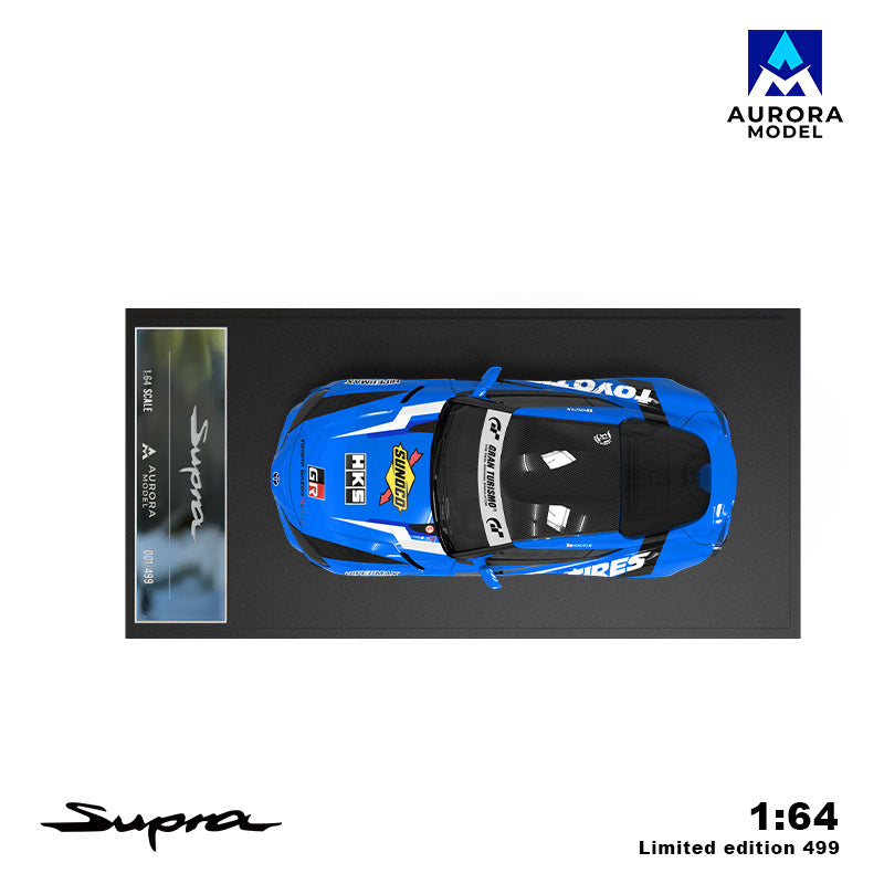 1:64 AM Toyota Supra A90 Toyo Tires D1GP Drift Car Diecast Model