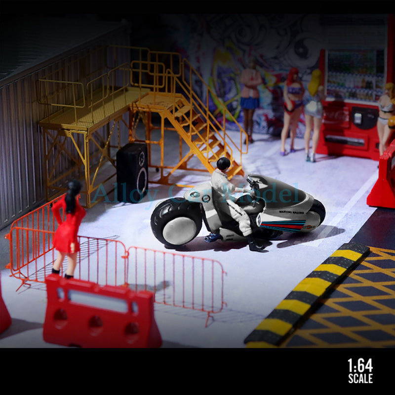 MoreArt 1:64 Akira Motorcycle Figurine Set Resin Model