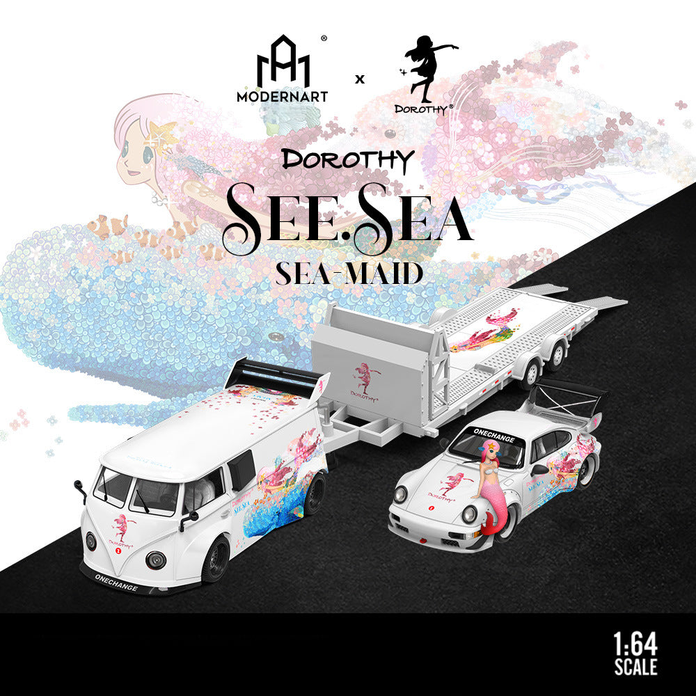 TM 1:64 Dorothy Ocean Theme Series - Original Design Die-Cast Car Model
