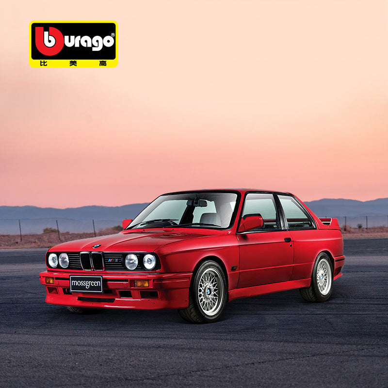 Bburago 1:24 BMW M3 E30 Diecast Model Classic Performance Collectible MODCOLS