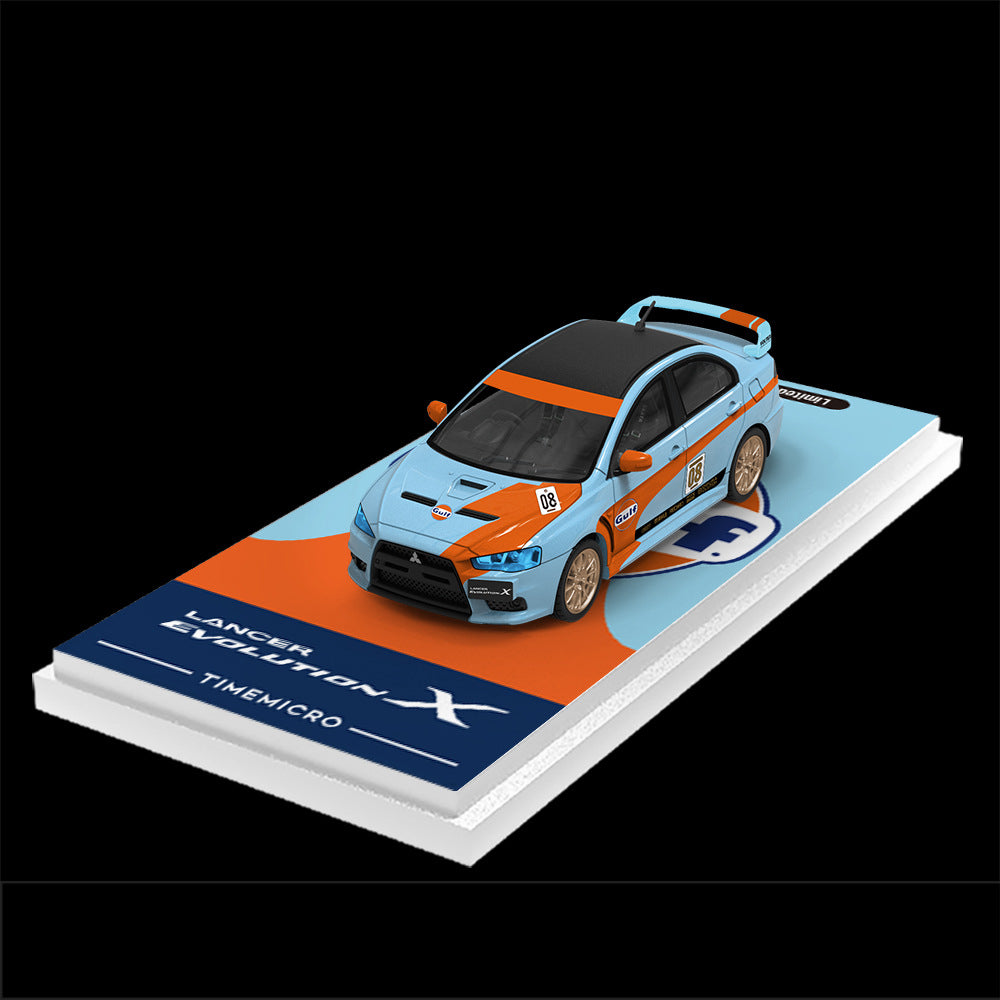 TimeMicro 1:64 Mitsubishi EVO X Gulf Livery Diecast Model MODCOLS