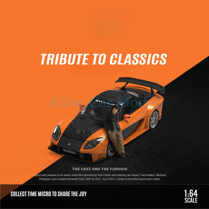 TimeMicro 1:64 Mazda RX 7 Veilside Fast & Furious Diecast Model MODCOLS