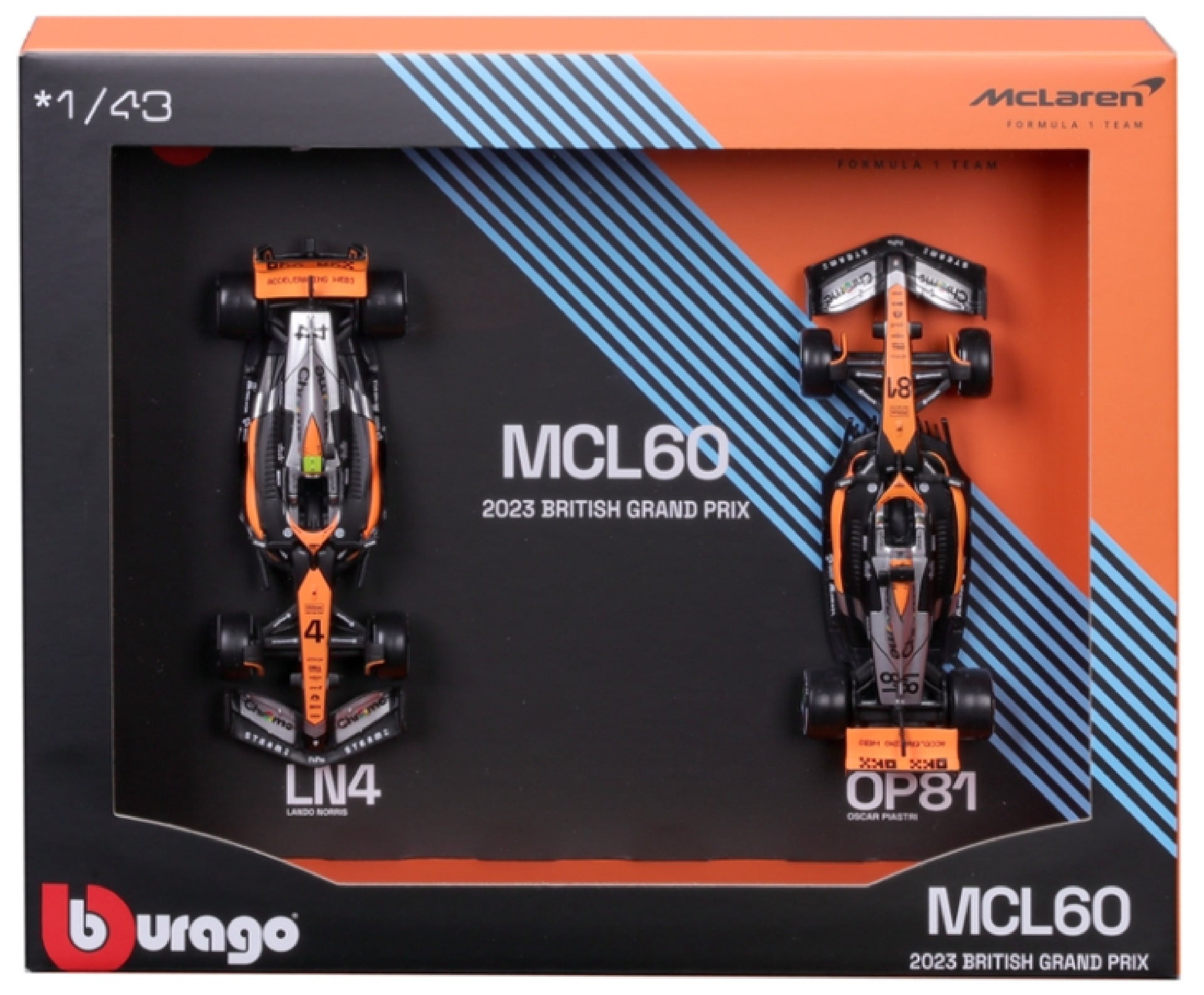 Bburago 1:43 F1 Diecast Car Models MODCOLS