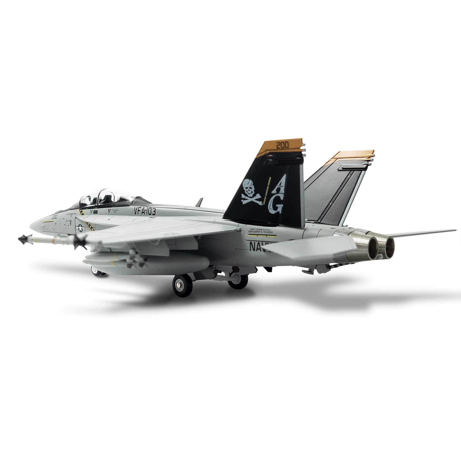 1/72 F/A-18F Super Hornet Die-cast Jet – VFA-103 Jolly Rogers Model