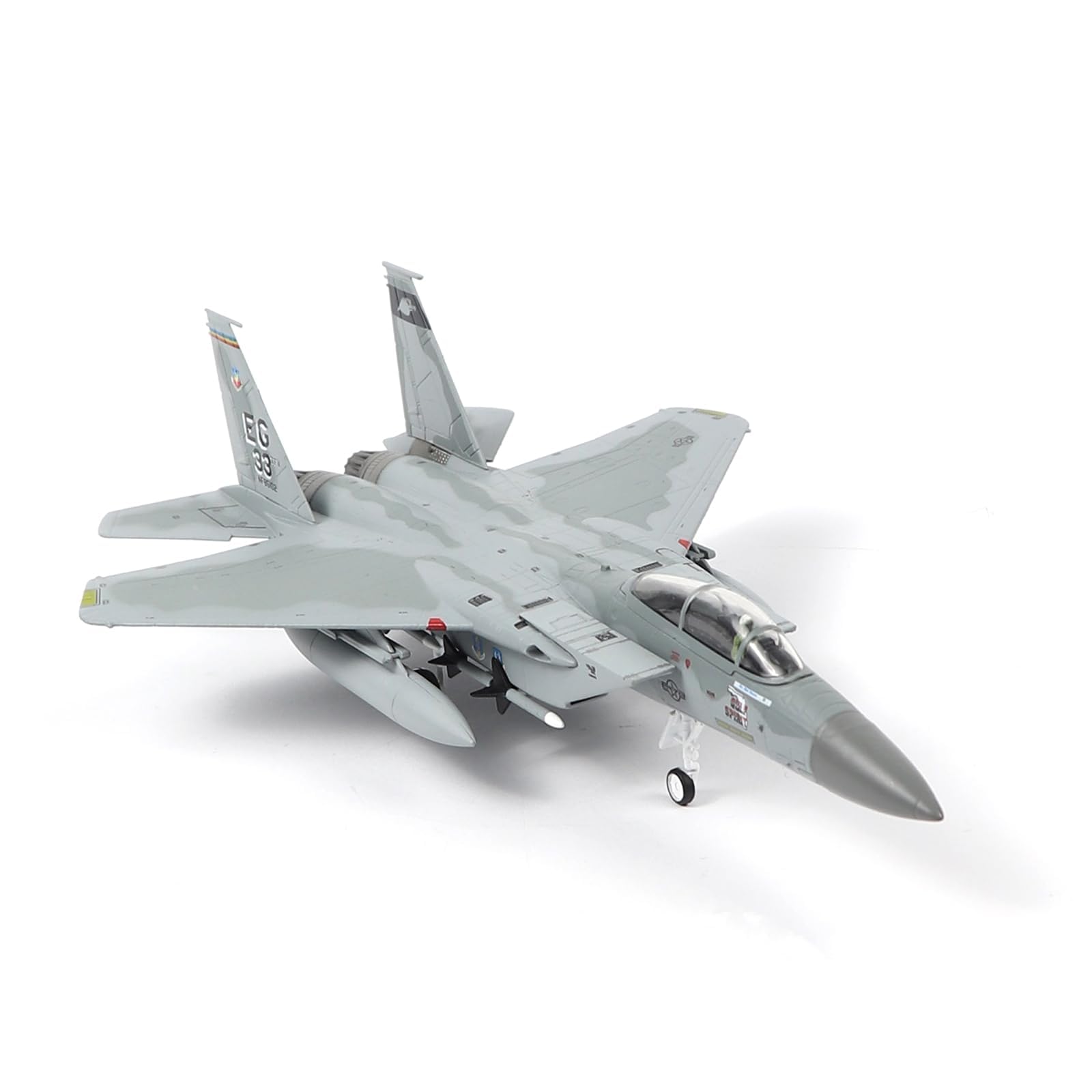 1/100 F-15C Eagle Diecast Fighter Jet Model – American Twin-Engine Aircraft