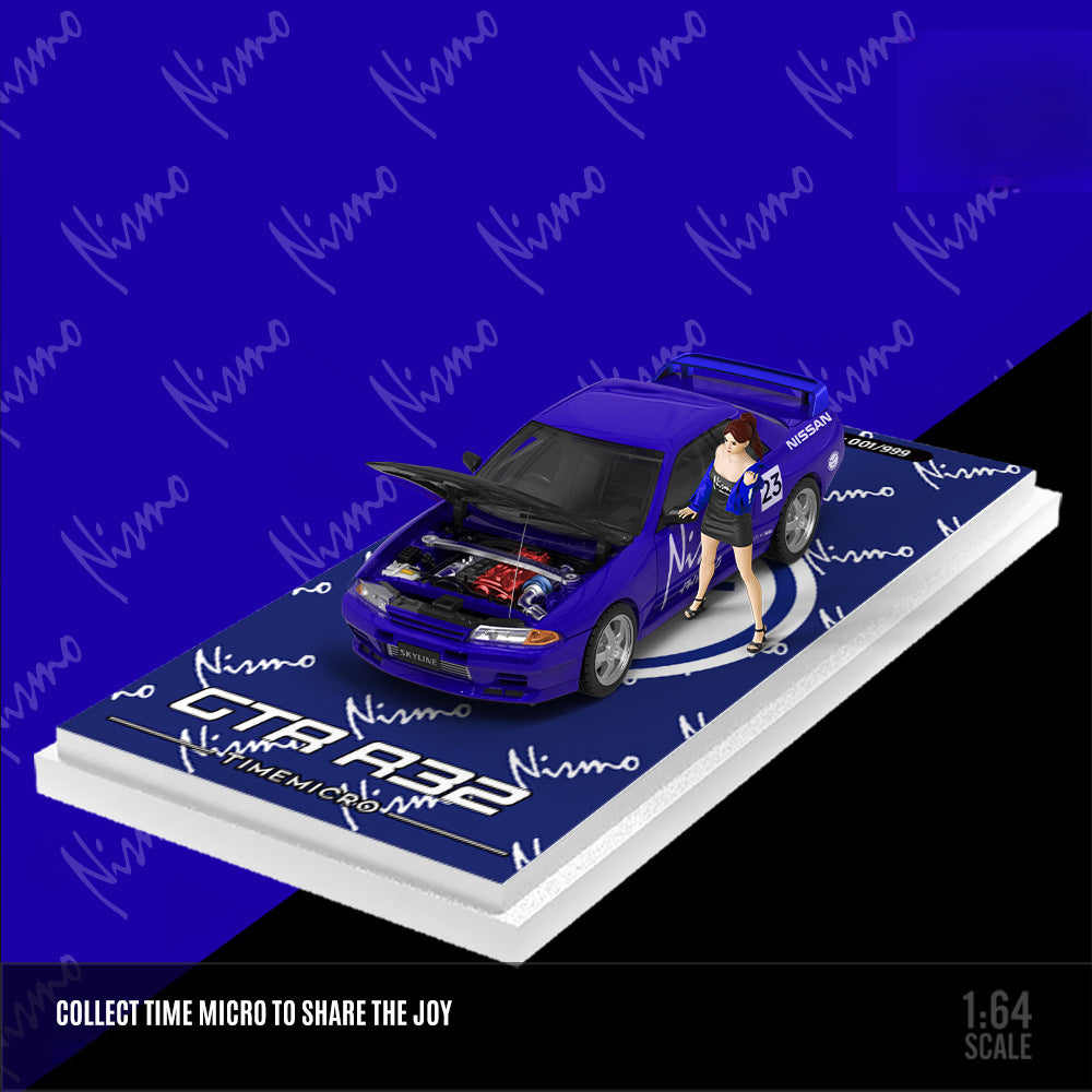 TimeMicro 1:64 Nissan GTR R32 Racing Livery Diecast Car Model MODCOLS