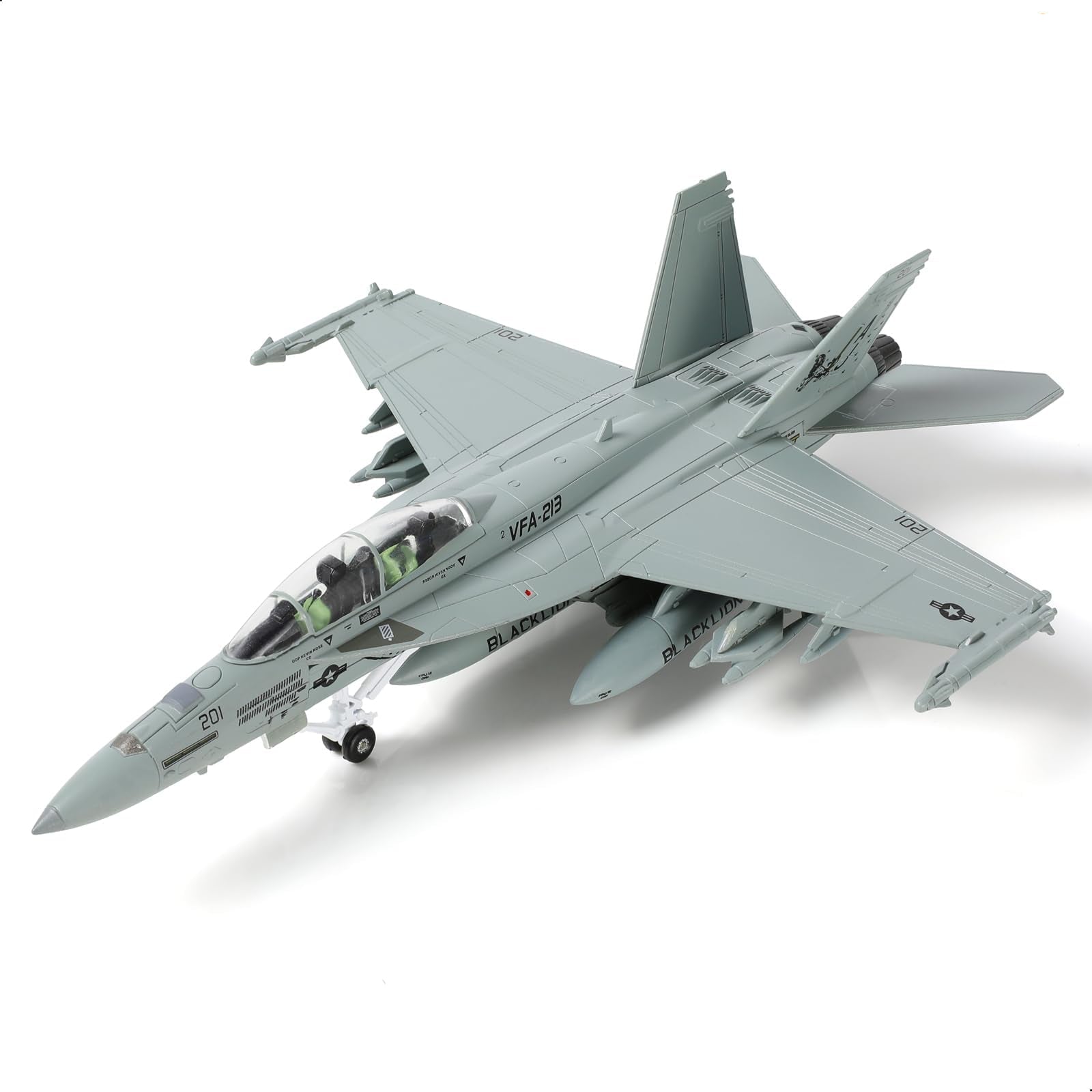 1/100 F/A-18 Super Hornet VFA-213 Blacklions Die-cast Fighter Jet Model