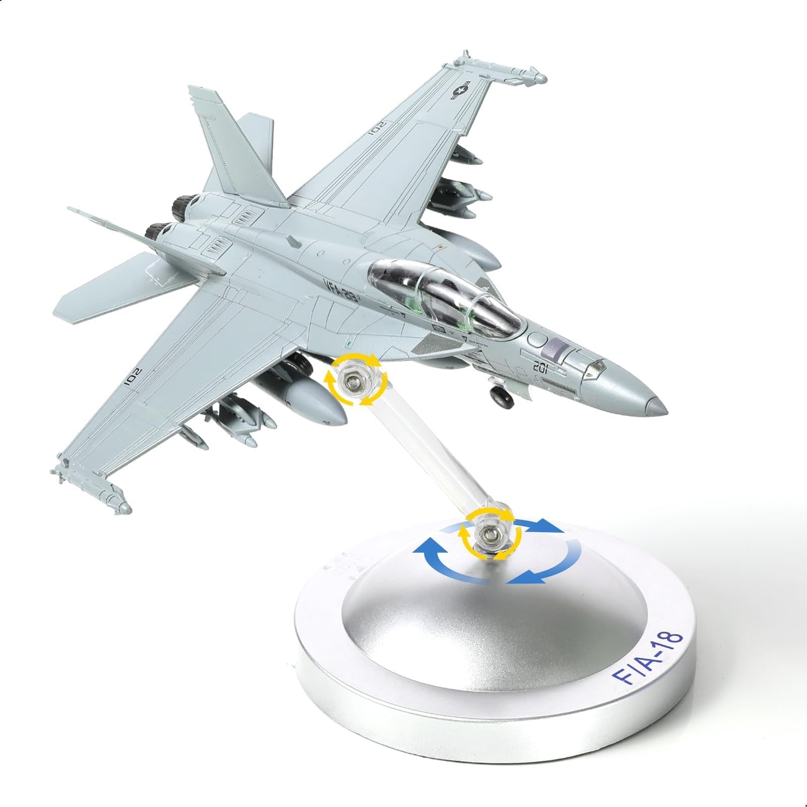 1/100 F/A-18 Super Hornet VFA-213 Blacklions Die-cast Fighter Jet Model