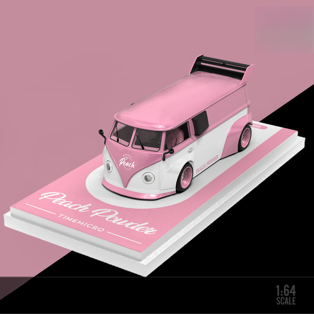 TimeMicro 1:64 Peach Pink Trailer Car Model Set MODCOLS