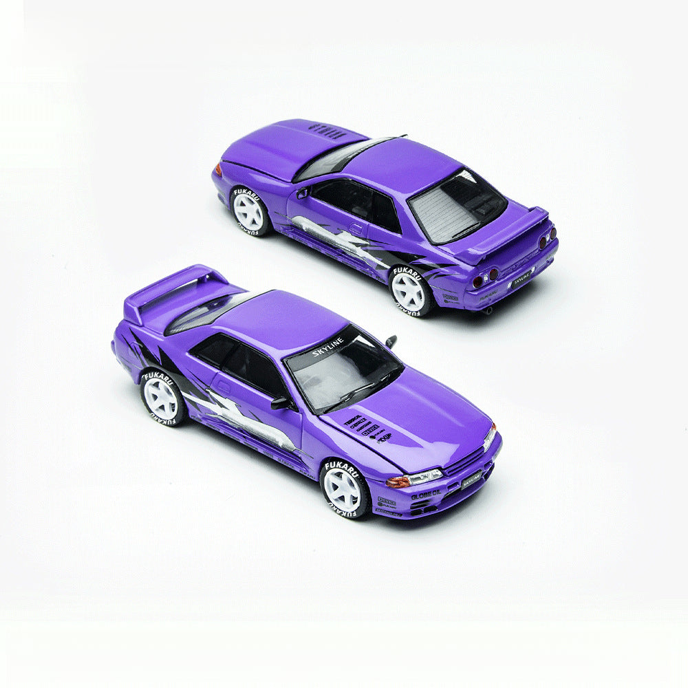 TimeMicro 1:64 Nissan Skyline GT R R32 Los Santos Drift Model MODCOLS