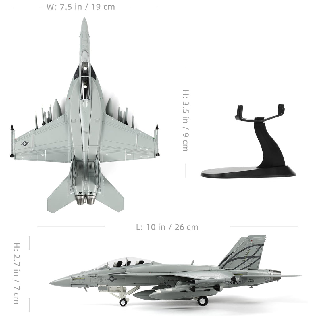 1/72 F/A-18F Ultimate Hornet Die-cast Fighter Jet Model