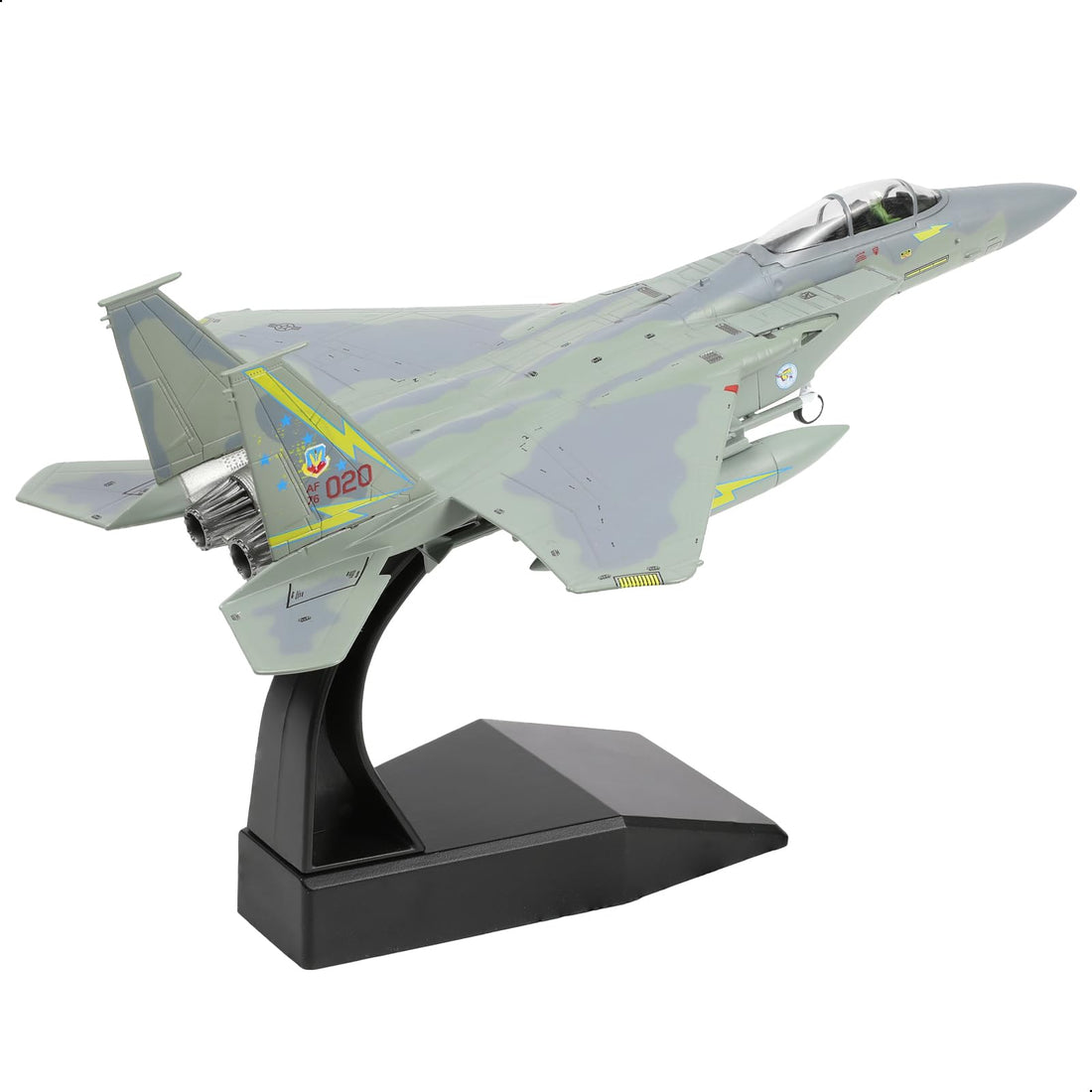 1/100 F-15A Eagle 76-0020 Diecast Fighter Jet Model – Military Aircraft