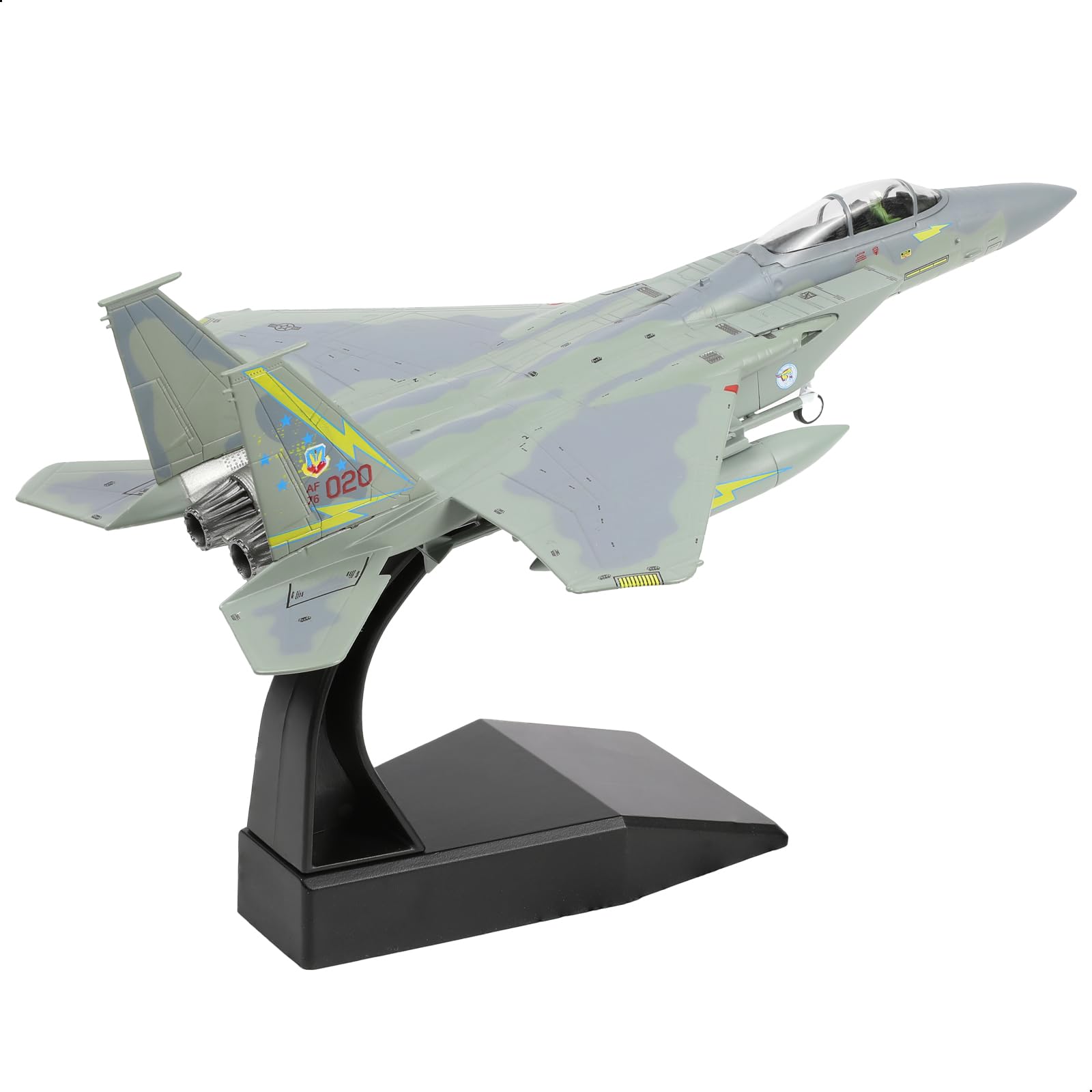 1/100 F-15A Eagle 76-0020 Diecast Fighter Jet Model – Military Aircraft
