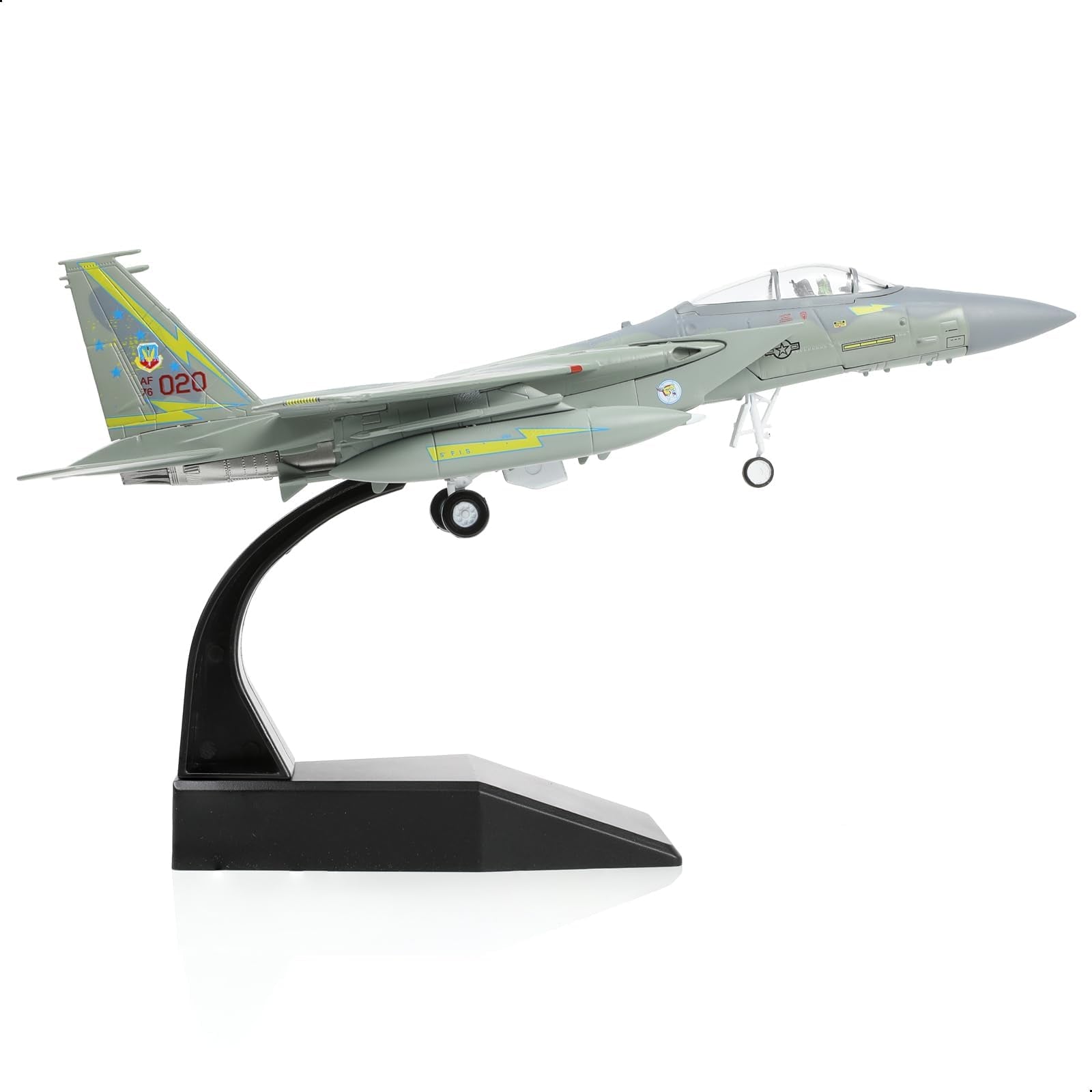 1/100 F-15A Eagle 76-0020 Diecast Fighter Jet Model – Military Aircraft