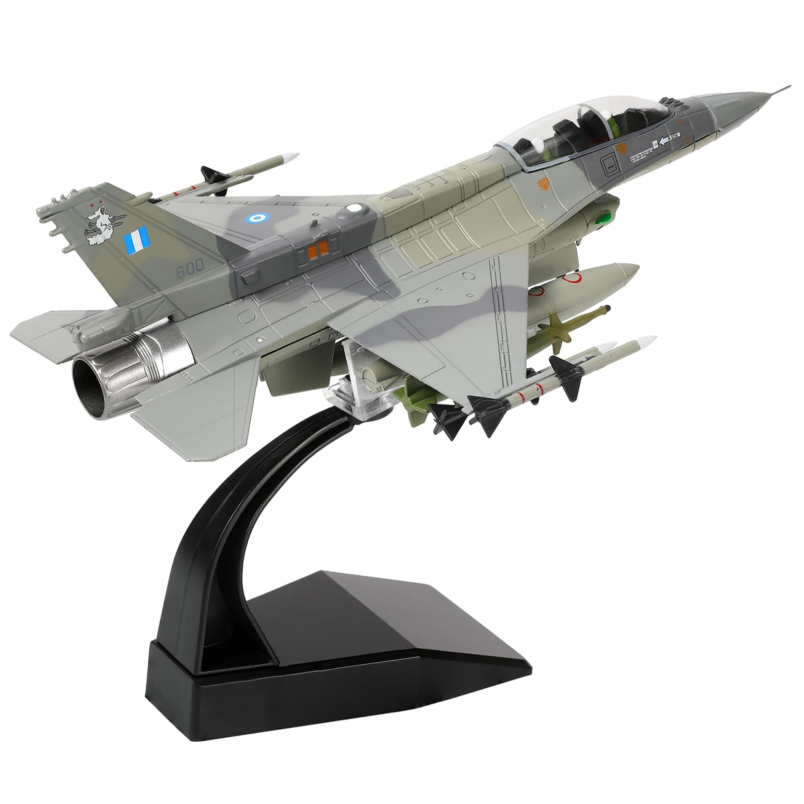 1/72 F-16D Greece Block Fighter Jet Model – Diecast Alloy Aircraft
