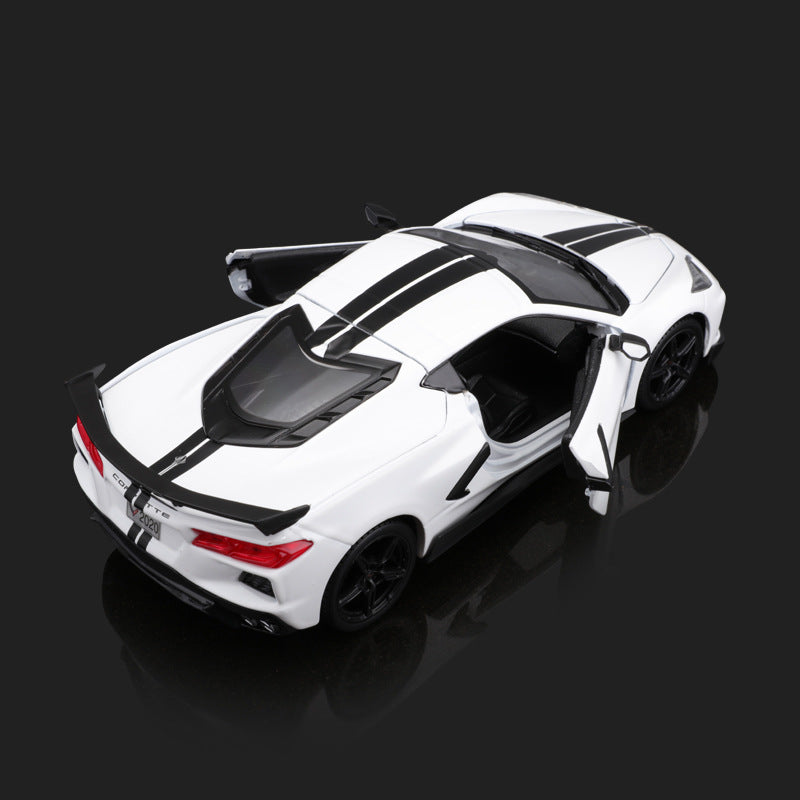 Maisto 1:24 2020 Chevrolet Corvette White Die Cast Car Model MODCOLS