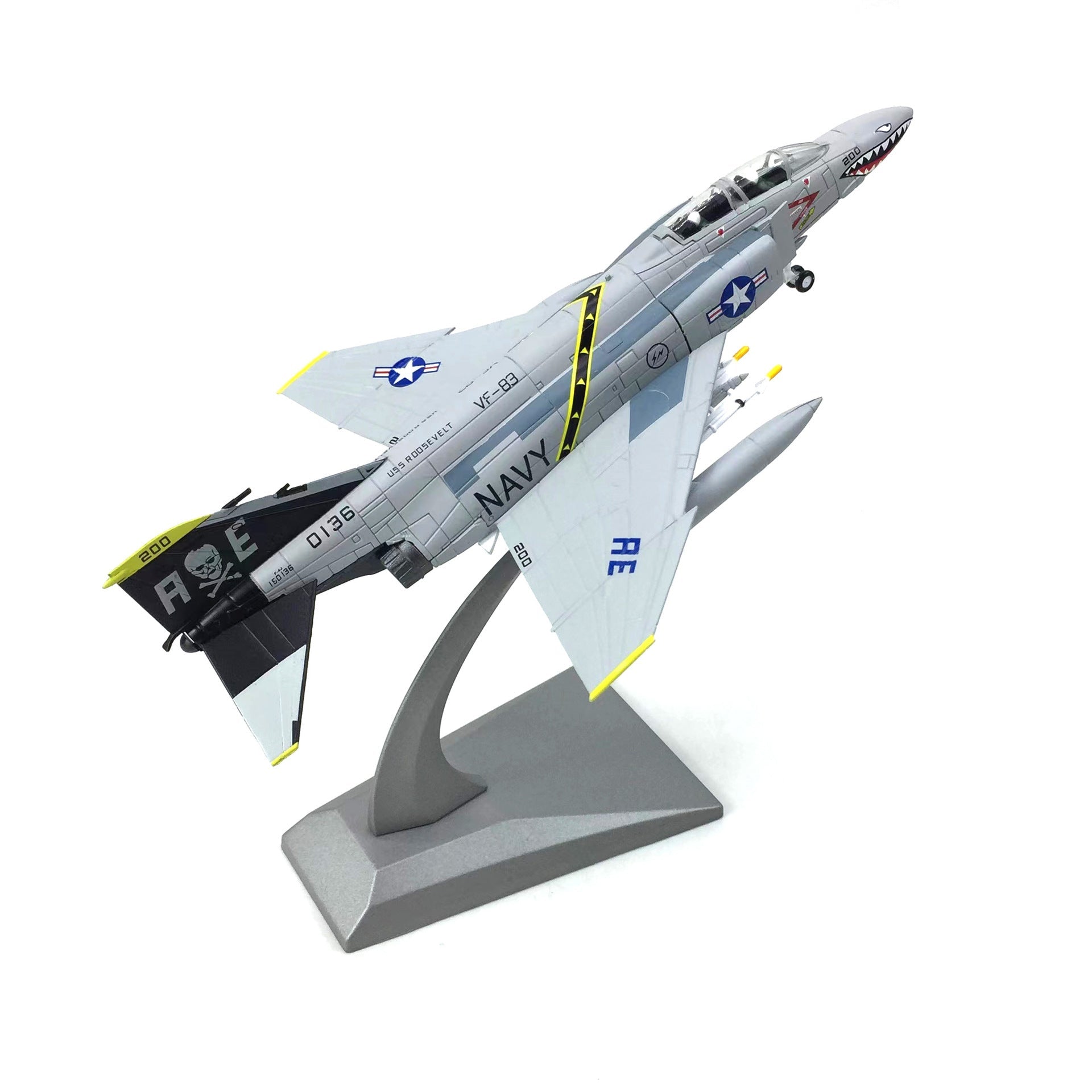 F-4C Phantom 1:100 Navy Livery Diecast Metal Aircraft Model