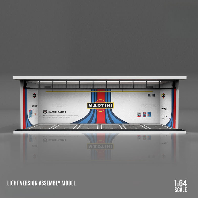 MoreArt 1:64 Light Up Themed Parking Lot Diorama Scene MODCOLS