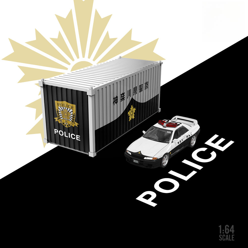TimeMicro 1:64 Nissan GTR R32 Japanese Police Car Diecast Model MODCOLS