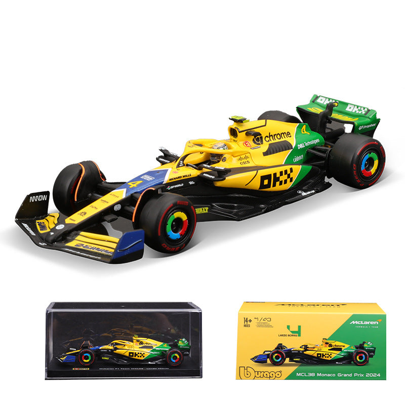 Bburago 1:43 McLaren MCL38 Monaco GP F1 Diecast Model MODCOLS