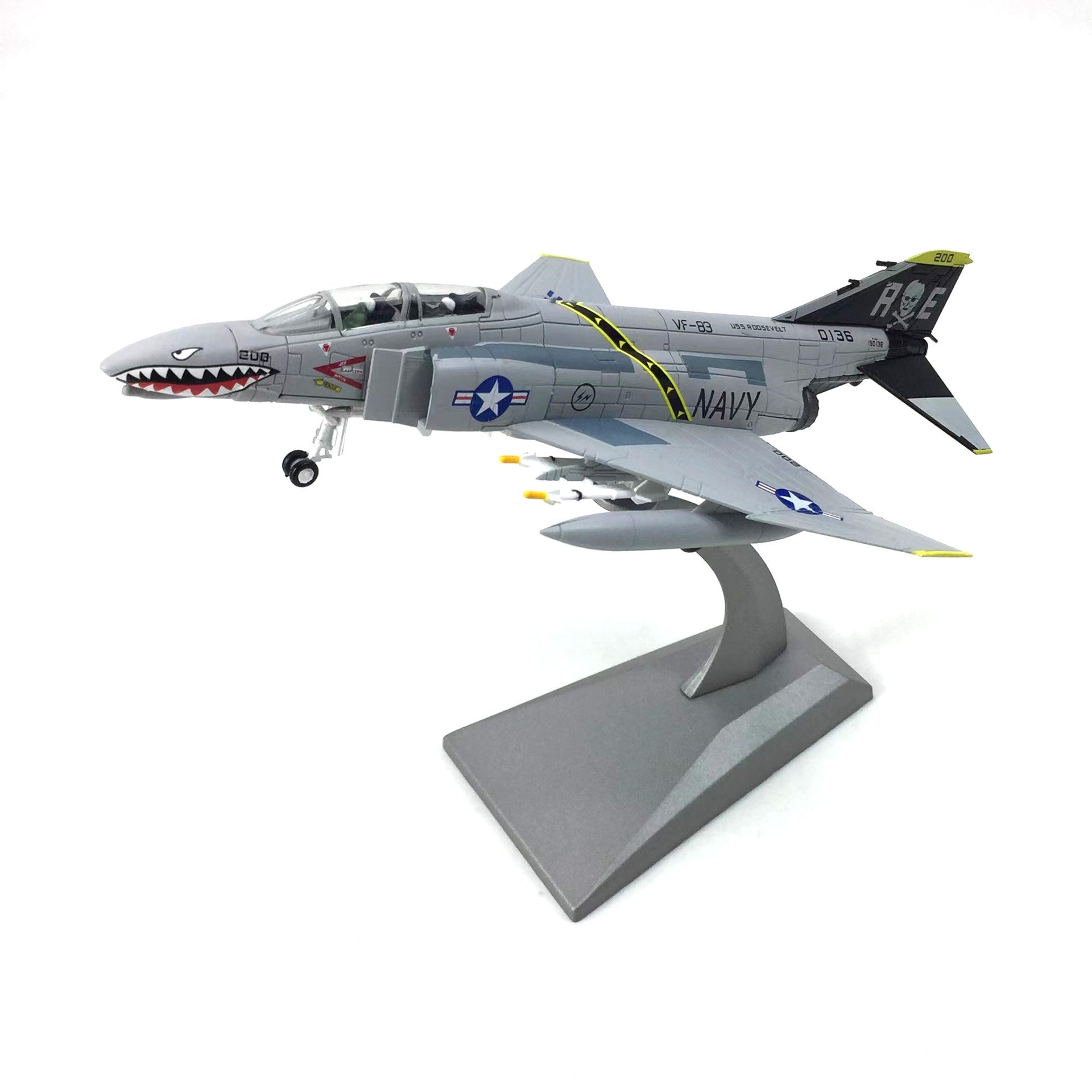 F-4C Phantom 1:100 Navy Livery Diecast Metal Aircraft Model