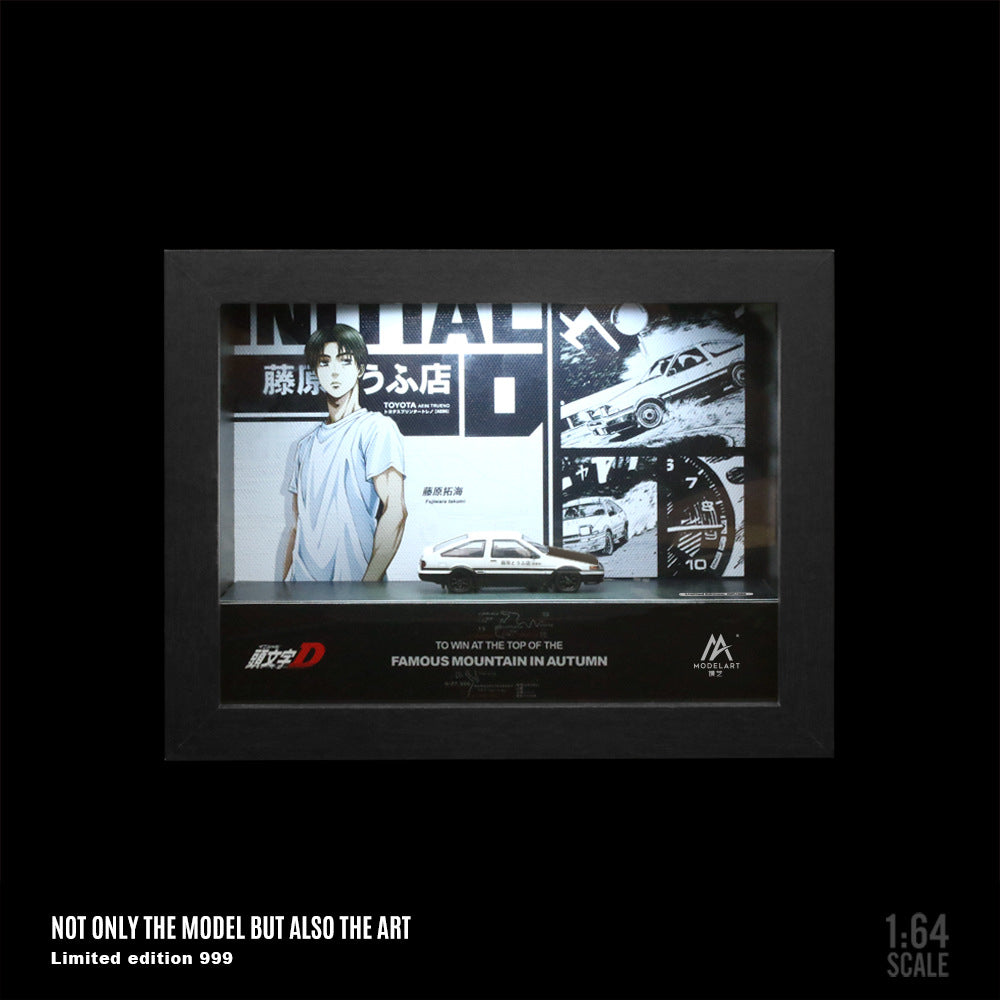 ModelArt 1:64 Initial D Lighted Frame Diorama Display MODCOLS