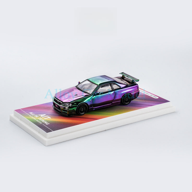 AURORA MODEL 2024 Auto Tuning Expo Limited 1:64 GT R R34 Diecast Model MODCOLS