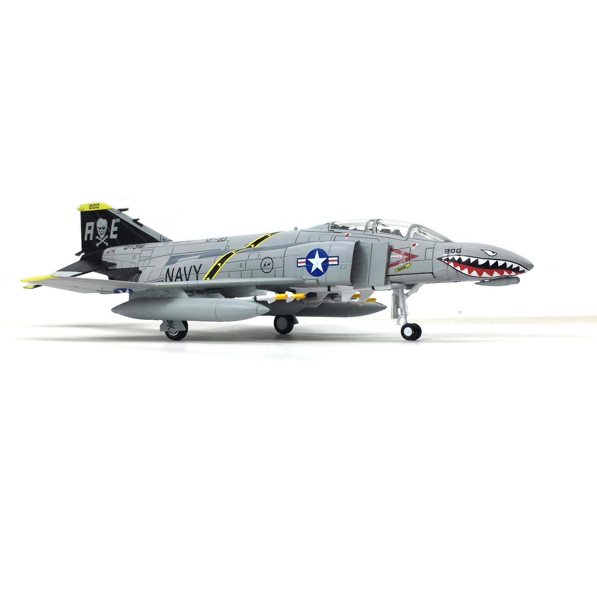 F-4C Phantom 1:100 Navy Livery Diecast Metal Aircraft Model