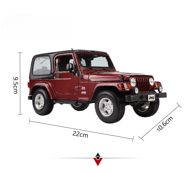 Maisto 1:18 Jeep Wrangler Sahara Diecast SUV Model MODCOLS