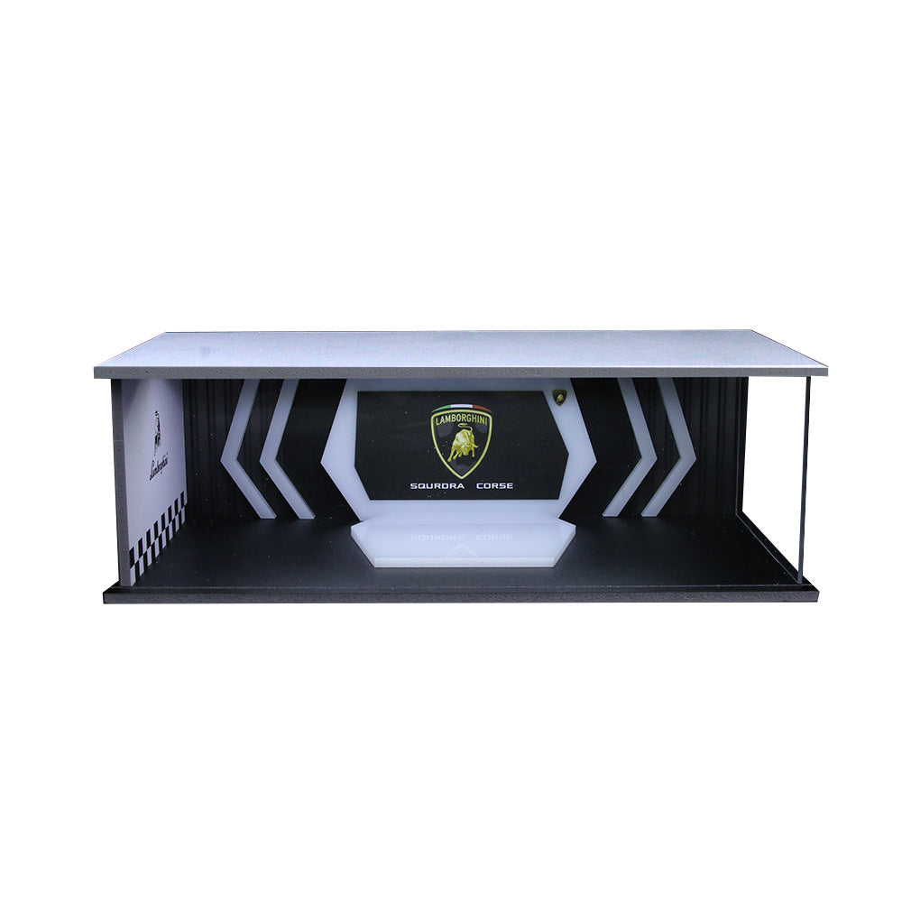 MoreArt 1:64 Lamborghini & Maserati Showroom – Lighted Display MODCOLS