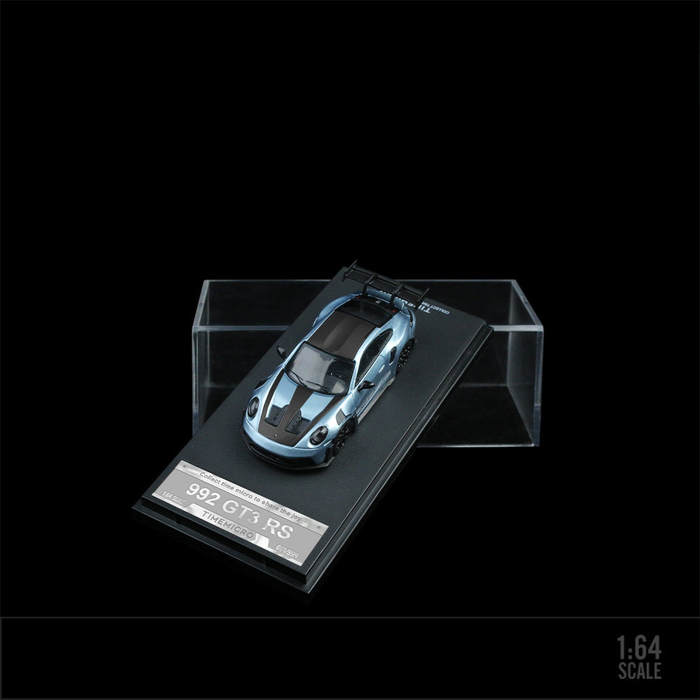 TIMEMICRO 1:64 Porsche 992 GT3 RS Glacier Blue & Midnight Blue Diecast Model MODCOLS