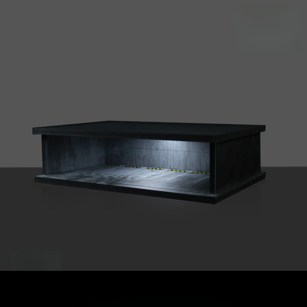 MoreArt 1:64 Underground Parking Garage Light-Up Diorama