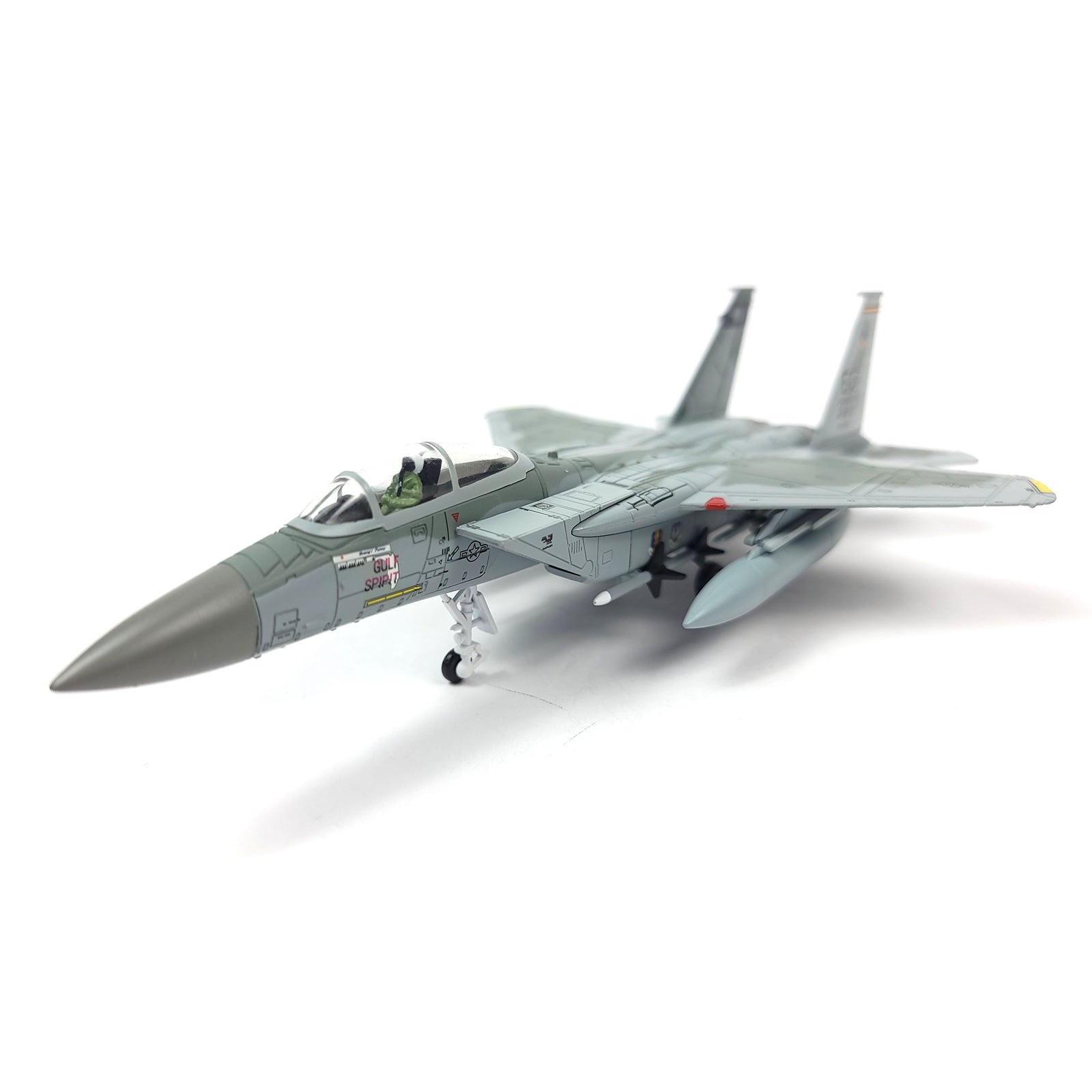1/100 F-15C Eagle Gulf Spirit Diecast Fighter Jet Model – Military Aircraft
