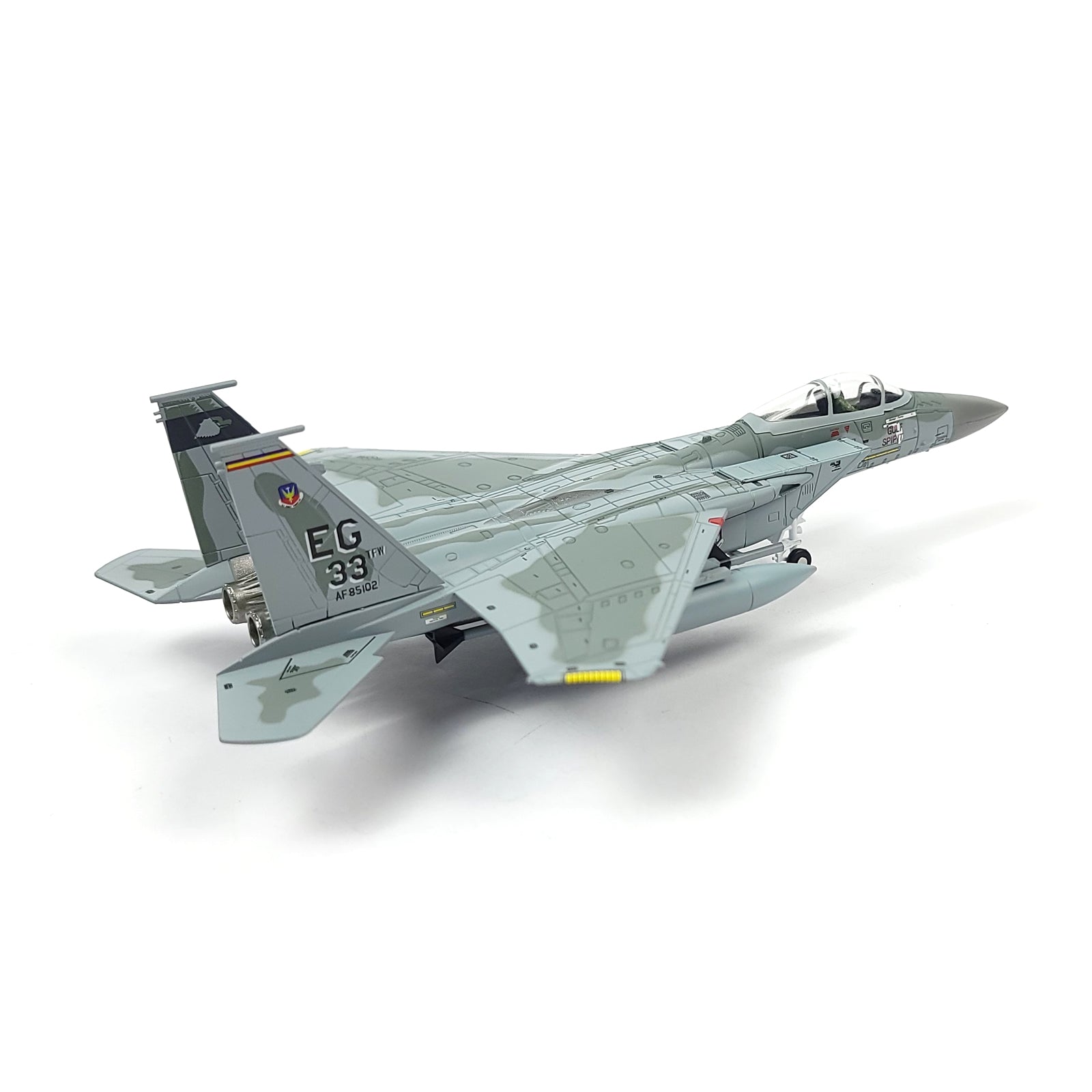 1/100 F-15C Eagle Gulf Spirit Diecast Fighter Jet Model – Military Aircraft