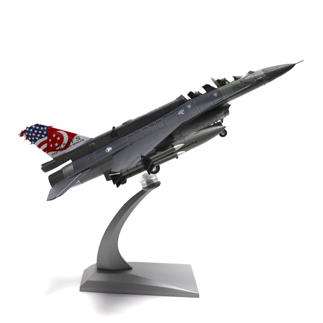 1/72 F-16D Fighting Falcon Singapore Jet Model – Diecast Alloy Aircraft