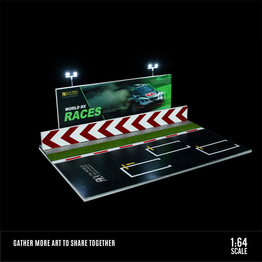 MoreArt 1:64 Le Mans Lighted Racing Diorama – Modular Garage Display MODCOLS