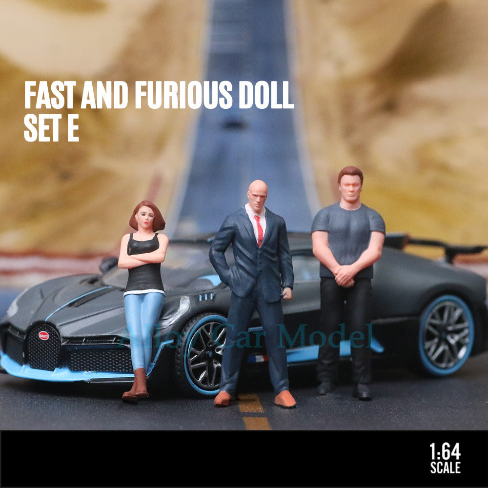 MoreArt 1:64 Fast & Furious Figure Set E Resin Model MODCOLS